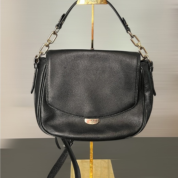 kate spade Handbags - Kate Spade Shoulder Crossbody Black Pebbled Leather Bag